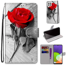Load image into Gallery viewer, Coloured Drawing Cross Texture Horizontal Flip PU Leather Case with Holder &amp; Card Slots &amp; Wallet &amp; Lanyard, For Nokia G20 / G10 / 6.3, For Samsung Galaxy A22 4G