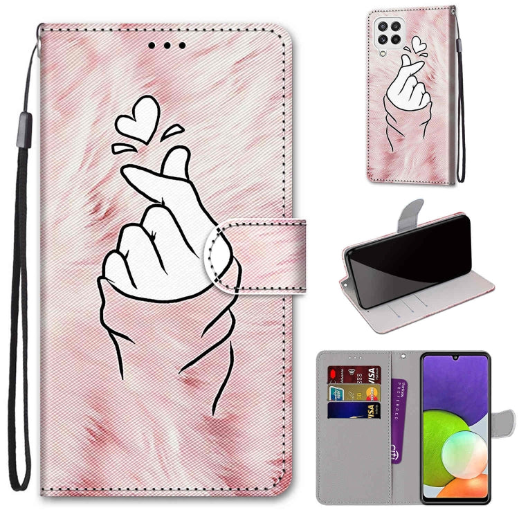 Coloured Drawing Cross Texture Horizontal Flip PU Leather Case with Holder & Card Slots & Wallet & Lanyard, For Nokia G20 / G10 / 6.3, For Samsung Galaxy A22 4G
