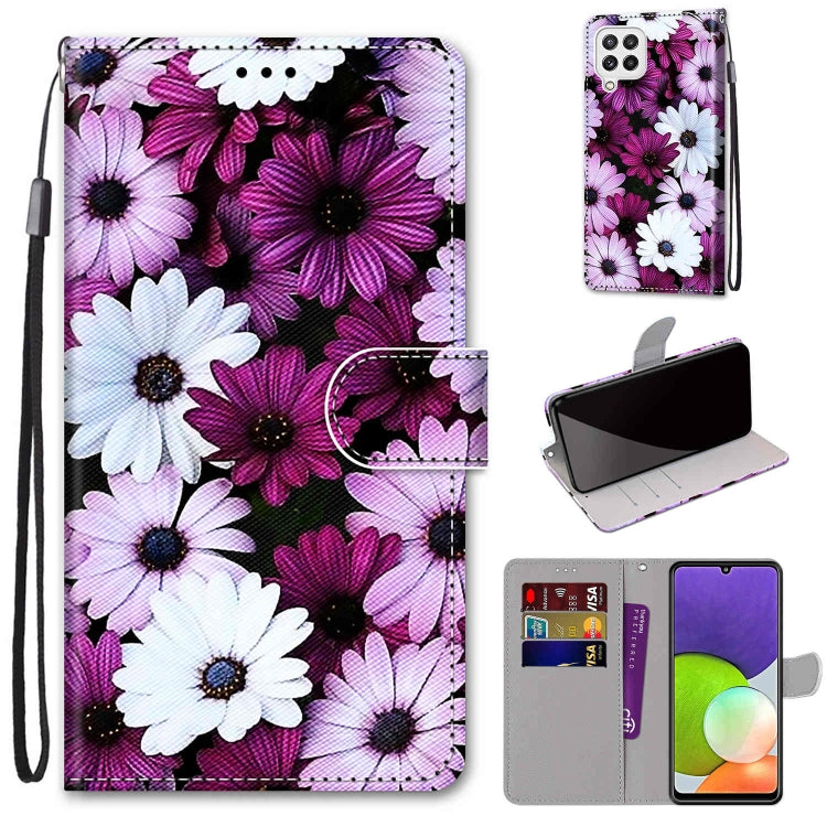 Coloured Drawing Cross Texture Horizontal Flip PU Leather Case with Holder & Card Slots & Wallet & Lanyard, For Nokia G20 / G10 / 6.3, For Samsung Galaxy A22 4G
