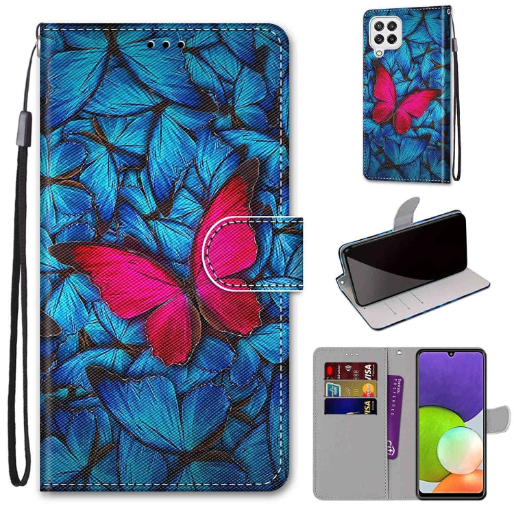 Coloured Drawing Cross Texture Horizontal Flip PU Leather Case with Holder & Card Slots & Wallet & Lanyard, For Nokia G20 / G10 / 6.3, For Samsung Galaxy A22 4G