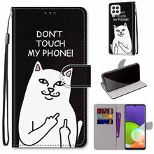 Load image into Gallery viewer, Coloured Drawing Cross Texture Horizontal Flip PU Leather Case with Holder &amp; Card Slots &amp; Wallet &amp; Lanyard, For Nokia G20 / G10 / 6.3, For Samsung Galaxy A22 4G