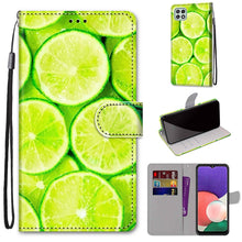 Load image into Gallery viewer, Coloured Drawing Cross Texture Horizontal Flip PU Leather Case with Holder &amp; Card Slots &amp; Wallet &amp; Lanyard, For Samsung Galaxy A22 5G, For Samsung Galaxy M32 4G / F22