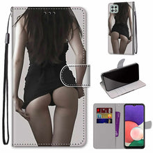 Load image into Gallery viewer, Coloured Drawing Cross Texture Horizontal Flip PU Leather Case with Holder &amp; Card Slots &amp; Wallet &amp; Lanyard, For Samsung Galaxy A22 5G, For Samsung Galaxy M32 4G / F22