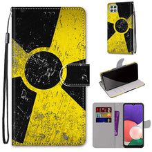 Load image into Gallery viewer, Coloured Drawing Cross Texture Horizontal Flip PU Leather Case with Holder &amp; Card Slots &amp; Wallet &amp; Lanyard, For Samsung Galaxy A22 5G, For Samsung Galaxy M32 4G / F22