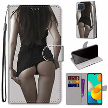 Load image into Gallery viewer, Coloured Drawing Cross Texture Horizontal Flip PU Leather Case with Holder &amp; Card Slots &amp; Wallet &amp; Lanyard, For Samsung Galaxy A22 5G, For Samsung Galaxy M32 4G / F22