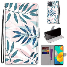 Load image into Gallery viewer, Coloured Drawing Cross Texture Horizontal Flip PU Leather Case with Holder &amp; Card Slots &amp; Wallet &amp; Lanyard, For Samsung Galaxy A22 5G, For Samsung Galaxy M32 4G / F22