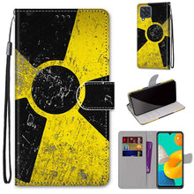 Load image into Gallery viewer, Coloured Drawing Cross Texture Horizontal Flip PU Leather Case with Holder &amp; Card Slots &amp; Wallet &amp; Lanyard, For Samsung Galaxy A22 5G, For Samsung Galaxy M32 4G / F22
