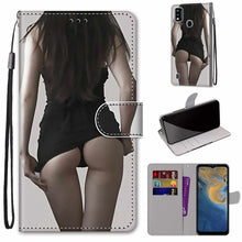 Load image into Gallery viewer, Coloured Drawing Cross Texture Horizontal Flip PU Leather Case with Holder &amp; Card Slots &amp; Wallet &amp; Lanyard, For ZTE Blade A51, For ZTE Blade A71