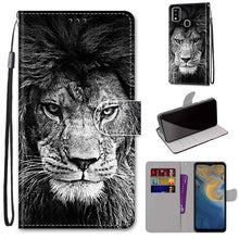 Load image into Gallery viewer, Coloured Drawing Cross Texture Horizontal Flip PU Leather Case with Holder &amp; Card Slots &amp; Wallet &amp; Lanyard, For ZTE Blade A51, For ZTE Blade A71