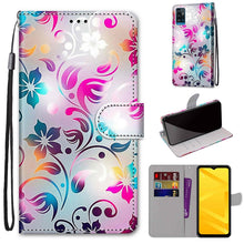 Load image into Gallery viewer, Coloured Drawing Cross Texture Horizontal Flip PU Leather Case with Holder &amp; Card Slots &amp; Wallet &amp; Lanyard, For ZTE Blade A51, For ZTE Blade A71