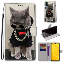 Load image into Gallery viewer, Coloured Drawing Cross Texture Horizontal Flip PU Leather Case with Holder &amp; Card Slots &amp; Wallet &amp; Lanyard, For ZTE Blade A51, For ZTE Blade A71