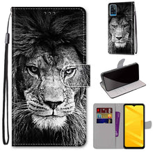 Load image into Gallery viewer, Coloured Drawing Cross Texture Horizontal Flip PU Leather Case with Holder &amp; Card Slots &amp; Wallet &amp; Lanyard, For ZTE Blade A51, For ZTE Blade A71