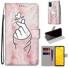 Load image into Gallery viewer, Coloured Drawing Cross Texture Horizontal Flip PU Leather Case with Holder &amp; Card Slots &amp; Wallet &amp; Lanyard, For ZTE Blade A51, For ZTE Blade A71
