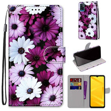 Load image into Gallery viewer, Coloured Drawing Cross Texture Horizontal Flip PU Leather Case with Holder &amp; Card Slots &amp; Wallet &amp; Lanyard, For ZTE Blade A51, For ZTE Blade A71