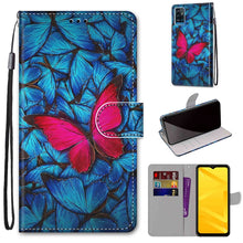 Load image into Gallery viewer, Coloured Drawing Cross Texture Horizontal Flip PU Leather Case with Holder &amp; Card Slots &amp; Wallet &amp; Lanyard, For ZTE Blade A51, For ZTE Blade A71