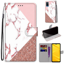Load image into Gallery viewer, Coloured Drawing Cross Texture Horizontal Flip PU Leather Case with Holder &amp; Card Slots &amp; Wallet &amp; Lanyard, For ZTE Blade A51, For ZTE Blade A71