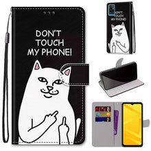 Load image into Gallery viewer, Coloured Drawing Cross Texture Horizontal Flip PU Leather Case with Holder &amp; Card Slots &amp; Wallet &amp; Lanyard, For ZTE Blade A51, For ZTE Blade A71