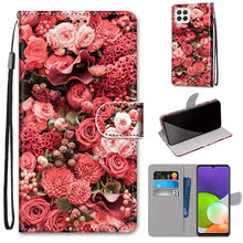 Load image into Gallery viewer, Coloured Drawing Cross Texture Horizontal Flip PU Leather Case with Holder &amp; Card Slots &amp; Wallet &amp; Lanyard, For Samsung Galaxy A22 4G, For Samsung Galaxy A22 5G