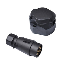 Load image into Gallery viewer, 12V 7-pin Plastic Trailer Connector Socket + Plug EU, A0226