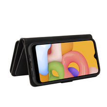 Load image into Gallery viewer, Skin Feel PU + TPU Horizontal Flip Leather Case with Holder &amp; 15 Cards Slot &amp; Wallet &amp; Zipper Pocket &amp; Lanyard, For Samsung Galaxy A01, For Samsung Galaxy A02 EU Version, For Samsung Galaxy A02s, For Samsung Galaxy A03s, For Samsung Galaxy A12 5G      ...