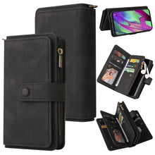 Load image into Gallery viewer, Skin Feel PU + TPU Horizontal Flip Leather Case with Holder &amp; 15 Cards Slot &amp; Wallet &amp; Zipper Pocket &amp; Lanyard, For Samsung Galaxy A01, For Samsung Galaxy A02 EU Version, For Samsung Galaxy A02s, For Samsung Galaxy A03s, For Samsung Galaxy A12 5G      ...