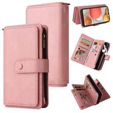 Load image into Gallery viewer, Skin Feel PU + TPU Horizontal Flip Leather Case with Holder &amp; 15 Cards Slot &amp; Wallet &amp; Zipper Pocket &amp; Lanyard, For Samsung Galaxy A42 5G, For Samsung Galaxy A50, For Samsung Galaxy A51 4G, For Samsung Galaxy A51 5G, For Samsung Galaxy A52 5G / 4G     ...