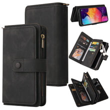 Load image into Gallery viewer, Skin Feel PU + TPU Horizontal Flip Leather Case with Holder &amp; 15 Cards Slot &amp; Wallet &amp; Zipper Pocket &amp; Lanyard, For Samsung Galaxy A42 5G, For Samsung Galaxy A50, For Samsung Galaxy A51 4G, For Samsung Galaxy A51 5G, For Samsung Galaxy A52 5G / 4G     ...