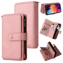 Load image into Gallery viewer, Skin Feel PU + TPU Horizontal Flip Leather Case with Holder &amp; 15 Cards Slot &amp; Wallet &amp; Zipper Pocket &amp; Lanyard, For Samsung Galaxy A42 5G, For Samsung Galaxy A50, For Samsung Galaxy A51 4G, For Samsung Galaxy A51 5G, For Samsung Galaxy A52 5G / 4G     ...