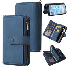 Load image into Gallery viewer, Skin Feel PU + TPU Horizontal Flip Leather Case with Holder &amp; 15 Cards Slot &amp; Wallet &amp; Zipper Pocket &amp; Lanyard, For Samsung Galaxy A42 5G, For Samsung Galaxy A50, For Samsung Galaxy A51 4G, For Samsung Galaxy A51 5G, For Samsung Galaxy A52 5G / 4G     ...