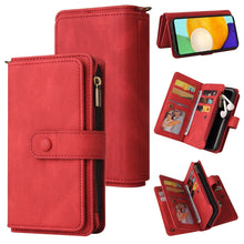 Load image into Gallery viewer, Skin Feel PU + TPU Horizontal Flip Leather Case with Holder &amp; 15 Cards Slot &amp; Wallet &amp; Zipper Pocket &amp; Lanyard, For Samsung Galaxy A42 5G, For Samsung Galaxy A50, For Samsung Galaxy A51 4G, For Samsung Galaxy A51 5G, For Samsung Galaxy A52 5G / 4G     ...