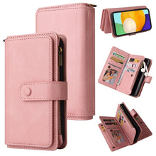 Load image into Gallery viewer, Skin Feel PU + TPU Horizontal Flip Leather Case with Holder &amp; 15 Cards Slot &amp; Wallet &amp; Zipper Pocket &amp; Lanyard, For Samsung Galaxy A42 5G, For Samsung Galaxy A50, For Samsung Galaxy A51 4G, For Samsung Galaxy A51 5G, For Samsung Galaxy A52 5G / 4G     ...