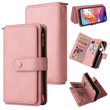 Load image into Gallery viewer, Skin Feel PU + TPU Horizontal Flip Leather Case with Holder &amp; 15 Cards Slot &amp; Wallet &amp; Zipper Pocket &amp; Lanyard, For Samsung Galaxy A42 5G, For Samsung Galaxy A50, For Samsung Galaxy A51 4G, For Samsung Galaxy A51 5G, For Samsung Galaxy A52 5G / 4G     ...