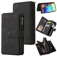Load image into Gallery viewer, Skin Feel PU + TPU Horizontal Flip Leather Case with Holder &amp; 15 Cards Slot &amp; Wallet &amp; Zipper Pocket &amp; Lanyard, For Samsung Galaxy A42 5G, For Samsung Galaxy A50, For Samsung Galaxy A51 4G, For Samsung Galaxy A51 5G, For Samsung Galaxy A52 5G / 4G     ...