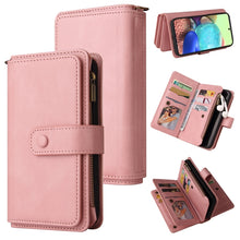 Load image into Gallery viewer, Skin Feel PU + TPU Horizontal Flip Leather Case with Holder &amp; 15 Cards Slot &amp; Wallet &amp; Zipper Pocket &amp; Lanyard, For Samsung Galaxy A42 5G, For Samsung Galaxy A50, For Samsung Galaxy A51 4G, For Samsung Galaxy A51 5G, For Samsung Galaxy A52 5G / 4G     ...
