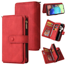 Load image into Gallery viewer, Skin Feel PU + TPU Horizontal Flip Leather Case with Holder &amp; 15 Cards Slot &amp; Wallet &amp; Zipper Pocket &amp; Lanyard, For Samsung Galaxy A42 5G, For Samsung Galaxy A50, For Samsung Galaxy A51 4G, For Samsung Galaxy A51 5G, For Samsung Galaxy A52 5G / 4G     ...