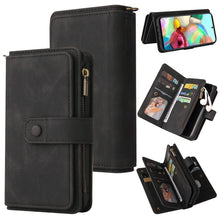 Load image into Gallery viewer, Skin Feel PU + TPU Horizontal Flip Leather Case with Holder &amp; 15 Cards Slot &amp; Wallet &amp; Zipper Pocket &amp; Lanyard, For Samsung Galaxy A42 5G, For Samsung Galaxy A50, For Samsung Galaxy A51 4G, For Samsung Galaxy A51 5G, For Samsung Galaxy A52 5G / 4G     ...