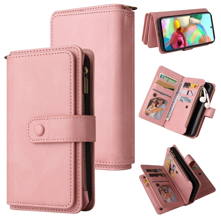 Skin Feel PU + TPU Horizontal Flip Leather Case with Holder & 15 Cards Slot & Wallet & Zipper Pocket & Lanyard, For Samsung Galaxy A42 5G, For Samsung Galaxy A50, For Samsung Galaxy A51 4G, For Samsung Galaxy A51 5G, For Samsung Galaxy A52 5G / 4G     ...