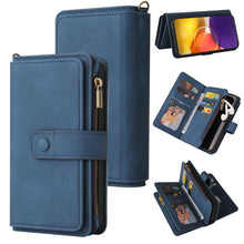 Load image into Gallery viewer, Skin Feel PU + TPU Horizontal Flip Leather Case with Holder &amp; 15 Cards Slot &amp; Wallet &amp; Zipper Pocket &amp; Lanyard, For Samsung Galaxy A42 5G, For Samsung Galaxy A50, For Samsung Galaxy A51 4G, For Samsung Galaxy A51 5G, For Samsung Galaxy A52 5G / 4G     ...