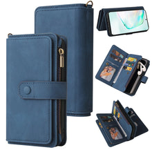 Load image into Gallery viewer, Skin Feel PU + TPU Horizontal Flip Leather Case with Holder &amp; 15 Cards Slot &amp; Wallet &amp; Zipper Pocket &amp; Lanyard, For Samsung Galaxy A42 5G, For Samsung Galaxy A50, For Samsung Galaxy A51 4G, For Samsung Galaxy A51 5G, For Samsung Galaxy A52 5G / 4G     ...