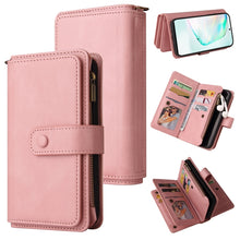 Load image into Gallery viewer, Skin Feel PU + TPU Horizontal Flip Leather Case with Holder &amp; 15 Cards Slot &amp; Wallet &amp; Zipper Pocket &amp; Lanyard, For Samsung Galaxy A42 5G, For Samsung Galaxy A50, For Samsung Galaxy A51 4G, For Samsung Galaxy A51 5G, For Samsung Galaxy A52 5G / 4G     ...