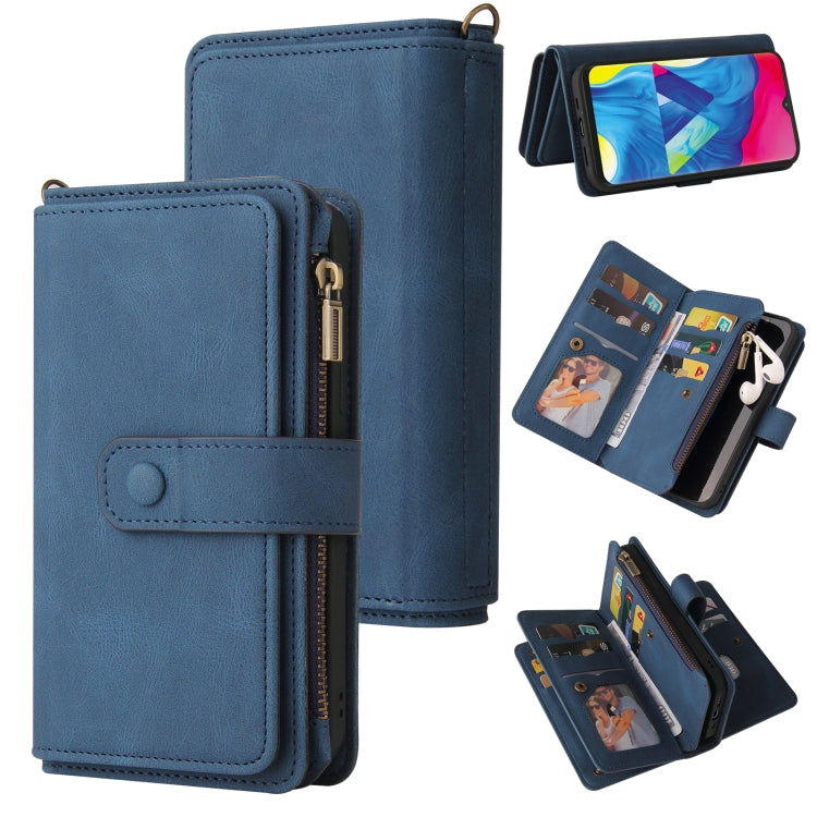 Skin Feel PU + TPU Horizontal Flip Leather Case with Holder & 15 Cards Slot & Wallet & Zipper Pocket & Lanyard, For Samsung Galaxy M10 / A10, For Samsung Galaxy Note20, For Samsung Galaxy Note20 Ultra, For Samsung Galaxy Note10 5G                      ...