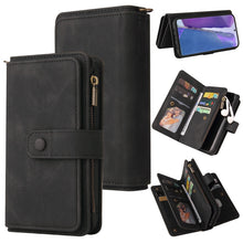 Load image into Gallery viewer, Skin Feel PU + TPU Horizontal Flip Leather Case with Holder &amp; 15 Cards Slot &amp; Wallet &amp; Zipper Pocket &amp; Lanyard, For Samsung Galaxy M10 / A10, For Samsung Galaxy Note20, For Samsung Galaxy Note20 Ultra, For Samsung Galaxy Note10 5G                      ...