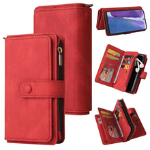 Load image into Gallery viewer, Skin Feel PU + TPU Horizontal Flip Leather Case with Holder &amp; 15 Cards Slot &amp; Wallet &amp; Zipper Pocket &amp; Lanyard, For Samsung Galaxy M10 / A10, For Samsung Galaxy Note20, For Samsung Galaxy Note20 Ultra, For Samsung Galaxy Note10 5G                      ...