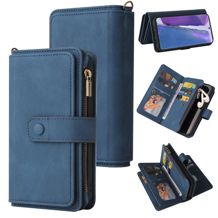 Skin Feel PU + TPU Horizontal Flip Leather Case with Holder & 15 Cards Slot & Wallet & Zipper Pocket & Lanyard, For Samsung Galaxy M10 / A10, For Samsung Galaxy Note20, For Samsung Galaxy Note20 Ultra, For Samsung Galaxy Note10 5G                      ...