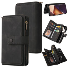 Load image into Gallery viewer, Skin Feel PU + TPU Horizontal Flip Leather Case with Holder &amp; 15 Cards Slot &amp; Wallet &amp; Zipper Pocket &amp; Lanyard, For Samsung Galaxy M10 / A10, For Samsung Galaxy Note20, For Samsung Galaxy Note20 Ultra, For Samsung Galaxy Note10 5G                      ...