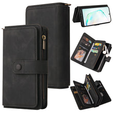 Load image into Gallery viewer, Skin Feel PU + TPU Horizontal Flip Leather Case with Holder &amp; 15 Cards Slot &amp; Wallet &amp; Zipper Pocket &amp; Lanyard, For Samsung Galaxy M10 / A10, For Samsung Galaxy Note20, For Samsung Galaxy Note20 Ultra, For Samsung Galaxy Note10 5G                      ...