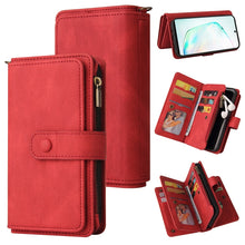 Load image into Gallery viewer, Skin Feel PU + TPU Horizontal Flip Leather Case with Holder &amp; 15 Cards Slot &amp; Wallet &amp; Zipper Pocket &amp; Lanyard, For Samsung Galaxy M10 / A10, For Samsung Galaxy Note20, For Samsung Galaxy Note20 Ultra, For Samsung Galaxy Note10 5G                      ...