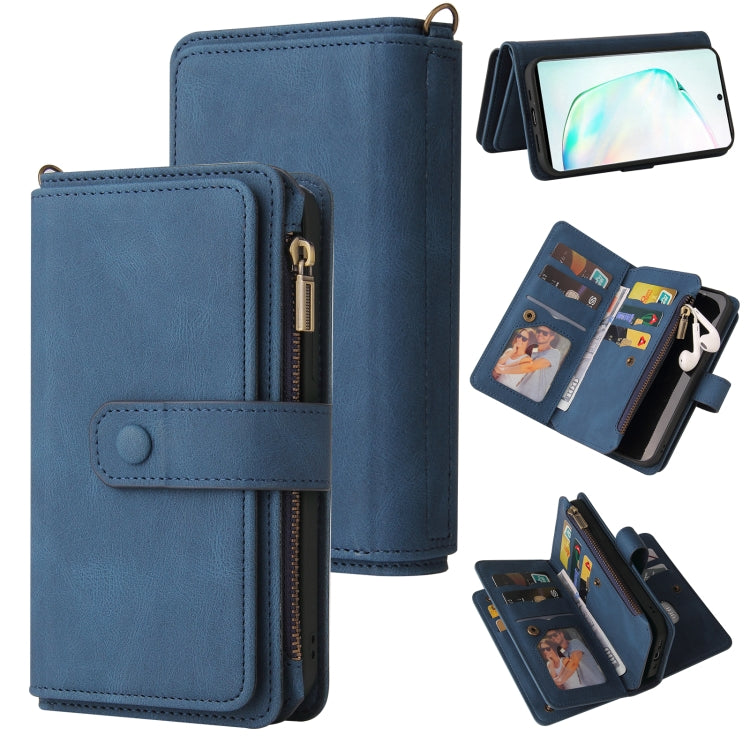 Skin Feel PU + TPU Horizontal Flip Leather Case with Holder & 15 Cards Slot & Wallet & Zipper Pocket & Lanyard, For Samsung Galaxy M10 / A10, For Samsung Galaxy Note20, For Samsung Galaxy Note20 Ultra, For Samsung Galaxy Note10 5G                      ...