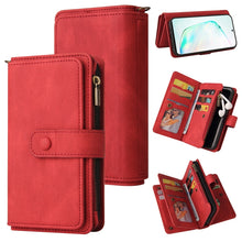 Load image into Gallery viewer, Skin Feel PU + TPU Horizontal Flip Leather Case with Holder &amp; 15 Cards Slot &amp; Wallet &amp; Zipper Pocket &amp; Lanyard, For Samsung Galaxy M10 / A10, For Samsung Galaxy Note20, For Samsung Galaxy Note20 Ultra, For Samsung Galaxy Note10 5G                      ...