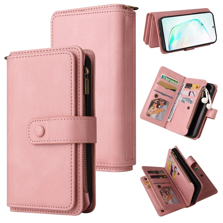 Skin Feel PU + TPU Horizontal Flip Leather Case with Holder & 15 Cards Slot & Wallet & Zipper Pocket & Lanyard, For Samsung Galaxy M10 / A10, For Samsung Galaxy Note20, For Samsung Galaxy Note20 Ultra, For Samsung Galaxy Note10 5G                      ...